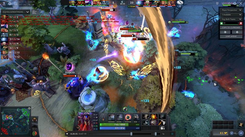 Tính hấp dẫn của dota tương tác đồng đội